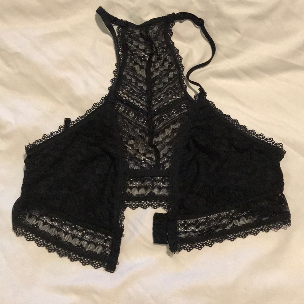 Black V.S front buckle bralette